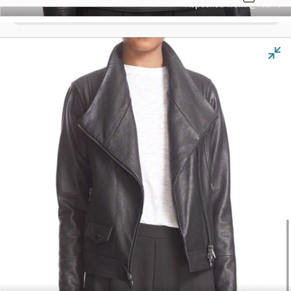 Vince | Textured Moto Leather Jacket - Picture 4 of 16